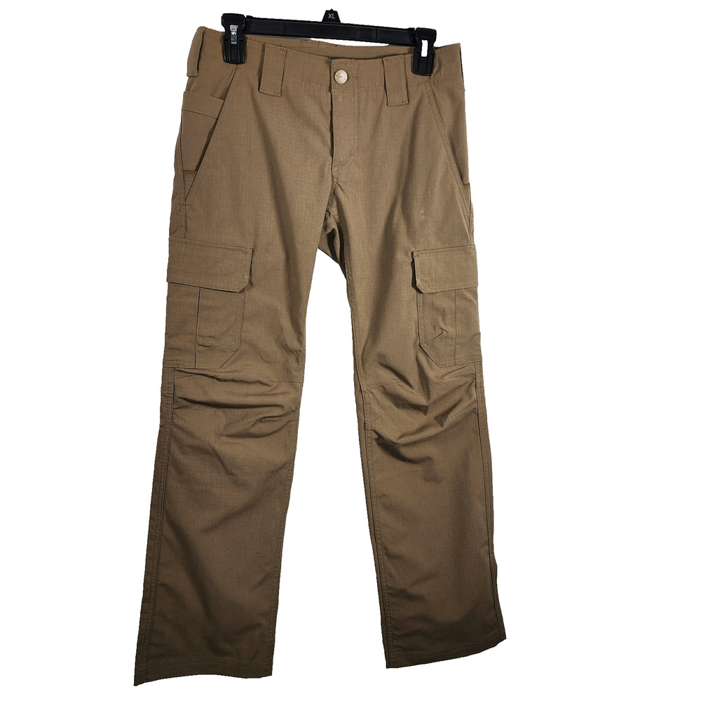 Under Armour Womens Tactical Cargo Patrol Pant 4 Bayou Tan Storm Loose 1254097